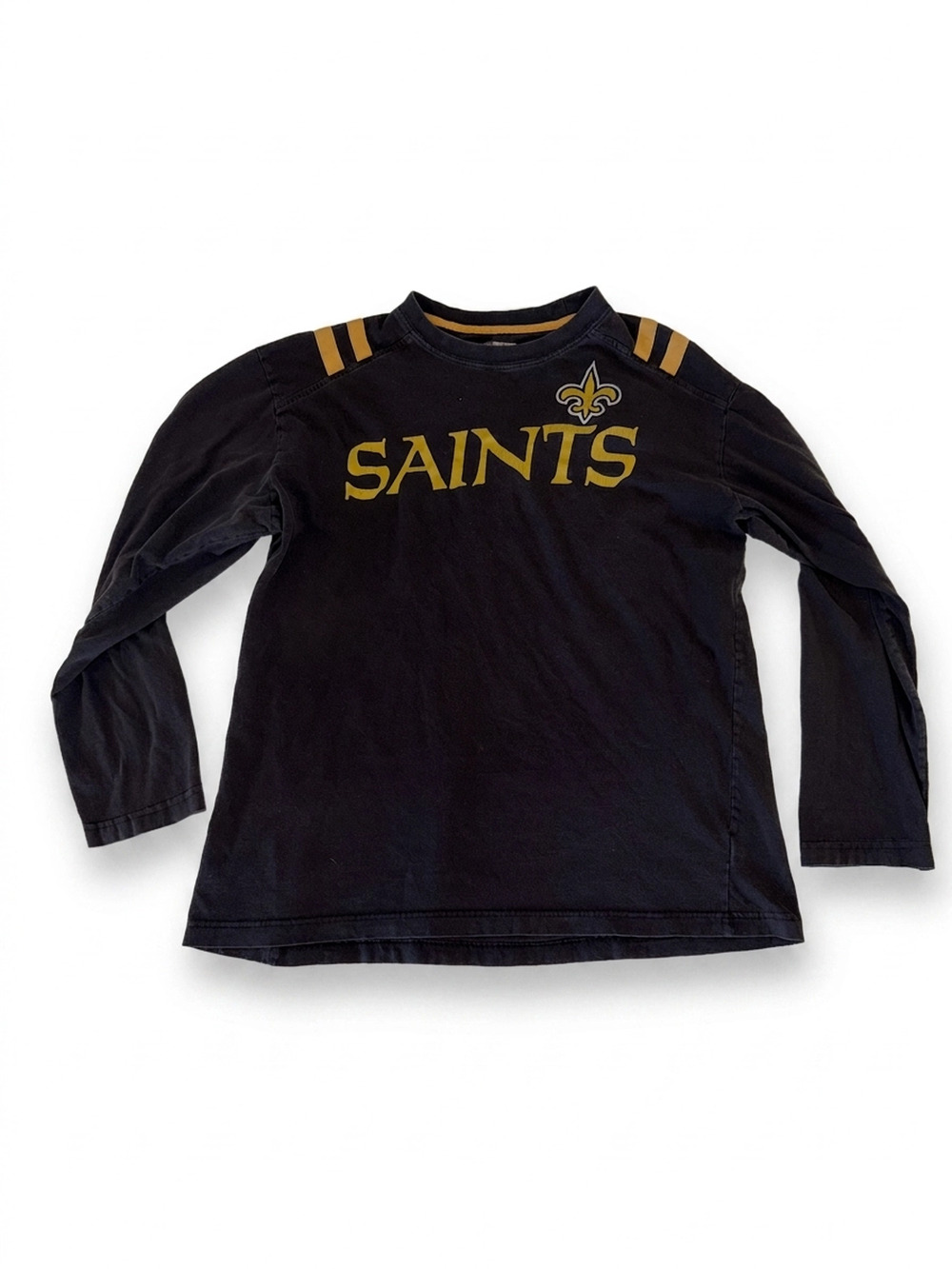 NFL Long Sleeve Shirt Black with Gold | Men's L | Pre-Owned Good